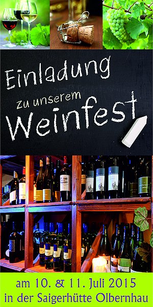 Weinfest in der Saigerhütte Olbernhau Erzgebirge